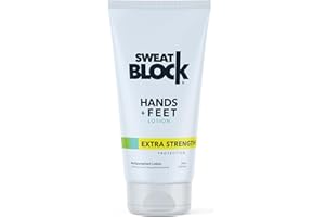 SweatBlock Antiperspirant Lotion for Hands & Feet, Proven to Reduce Tough Sweating, Reduce Hand & Foot Sweat & Smelly Feet, S