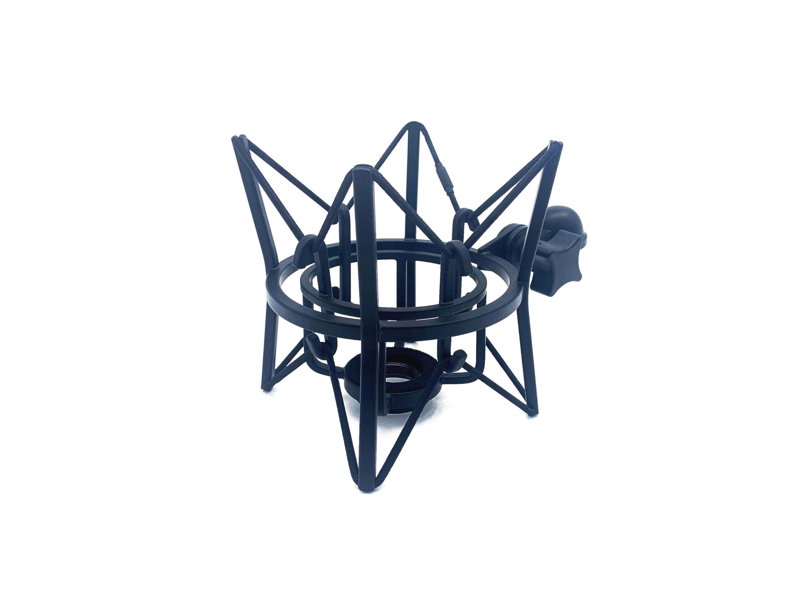 SUUNTOK AKG P120 Shock Mount Universal Microphone Holder Metal Recording Mic Shockmount Stand Compatible with Many Condenser Mics Like Rode NT1-A NT2-A Procaster AT2020 MXL 990 770 U87 (Black)