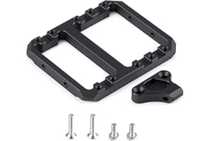 AMK Aluminum Alloy SCX10 II Servo Mounting Bracket LCG Frame Bumper Mount for Axial SCX10 Upgrades Element Enduro(Servo Mount)