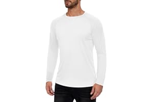TUREFACE Men's Long Sleeve Sun Protection Shirts UPF 50+ UV Protection Quick Dry Athletic T-Shirt for Hiking Running Surfing