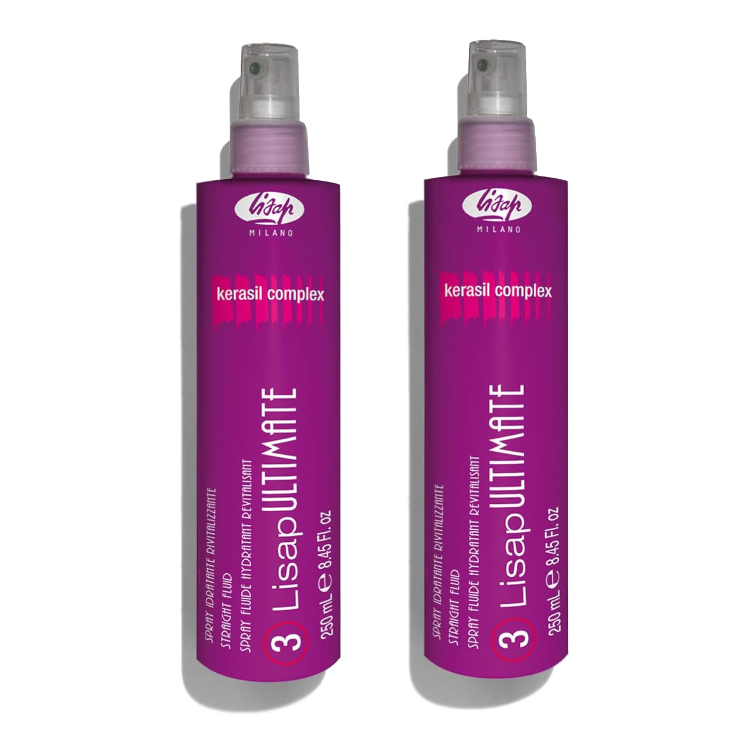 Lisap Ultimate Straight Fluid 250ml x2