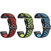 BEFIA 22mm Quickfit Watch Band for Garmin Fenix 5/6/7 Pro Solar Forerunner 935 745 965 955, Breathable Wristband for Garmin MARQ Descent Quatix