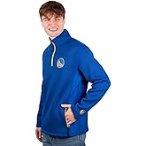 Ultra Game Men's NBA Official Super Soft Quarter Zip Sweatshirt with Zipper Pockets