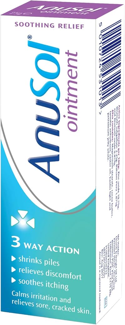 Anusol Ointment 25 g – Shrinks Piles, Relieves Discomfort & Itching