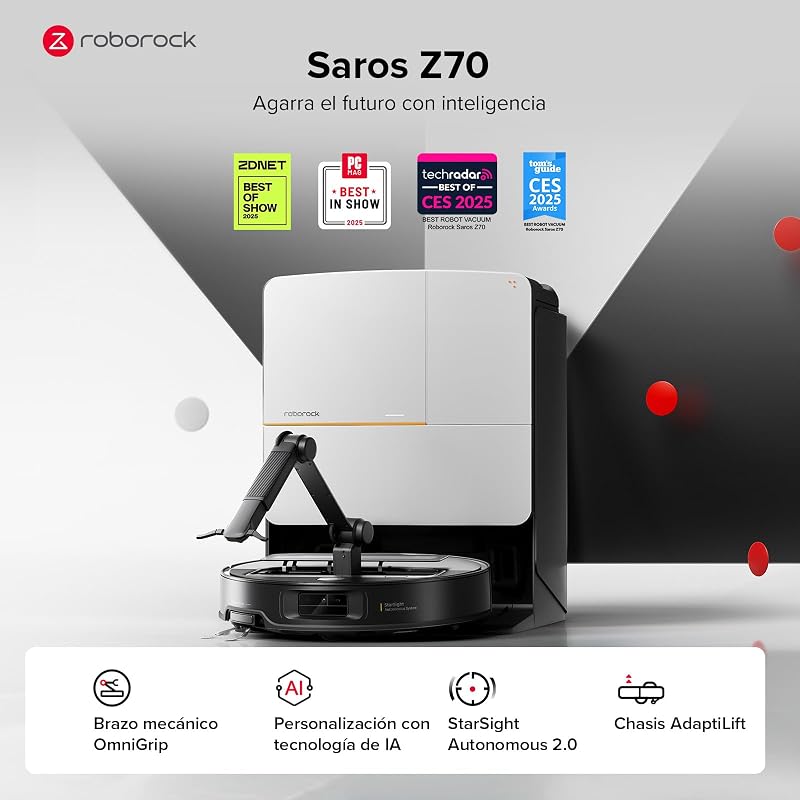 Saros Z70 Robot Aspirador Succión Extrema de 22000 Pa