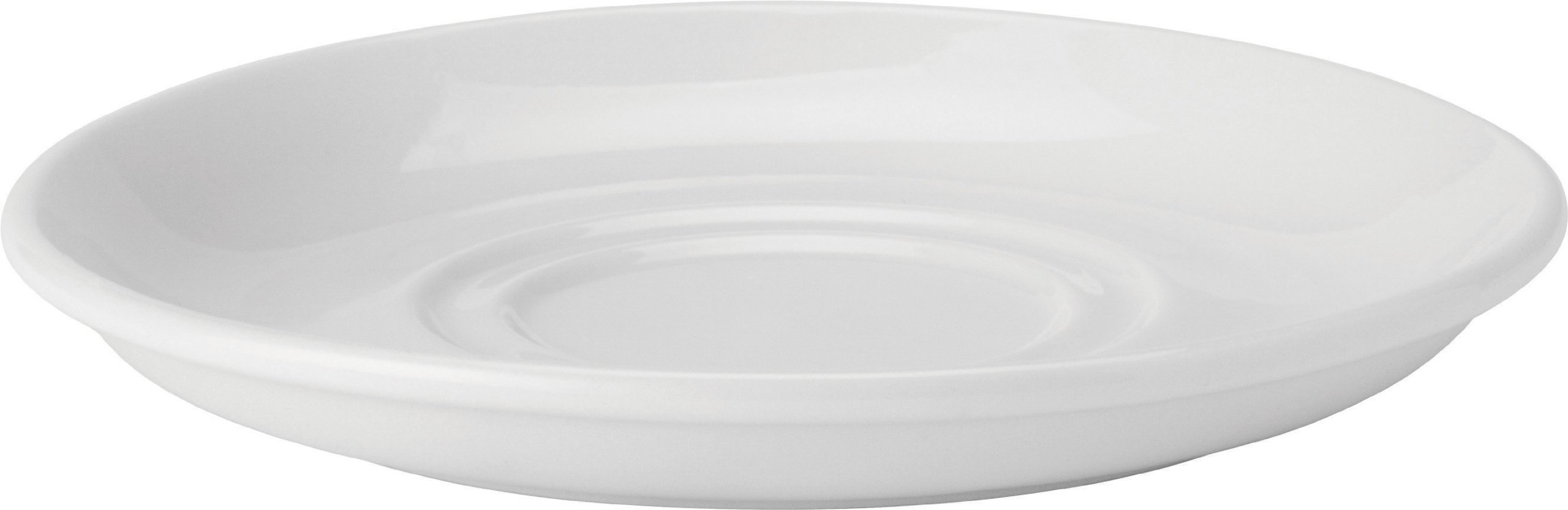 Utopia E80015 Pure Double Well Saucer, 6", 15 cm, White (Pack of 24)