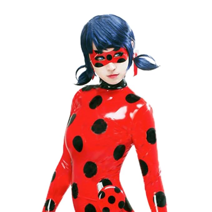 Amazoncom Coslive Ladybug Cosplay Wig Blue Pigtails Anime