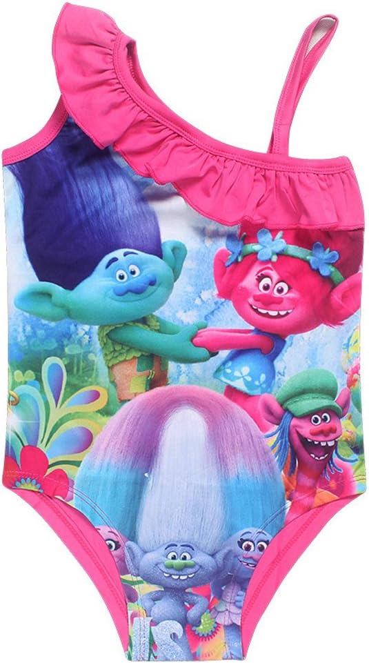 FSBBUT (TM Girls Swimsuit One Piece Kids Trolls Beach Swimwear