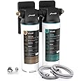 Frizzlife DW10 Under Sink Water Filter System, NSF/ANSI 53&42 Certified Elements, Reduces 99.99% Lead, Chlorine, Fluoride, Bad Taste & Odor, Direct Connect 2-Stage Water Filter, 0.5 Micron, USA Tech