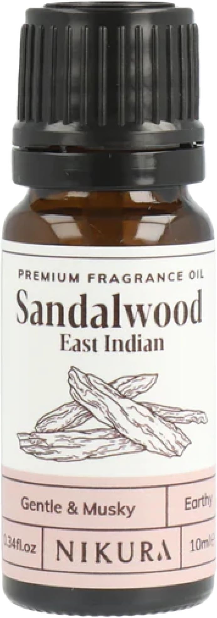 Nikura Sandalwood Fragrance Oil 10ml - Ideal for Candle & Soap Making