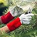 NoCry Large Red Thorn Proof Gardening Gloves for Women with Reinforced Palms and Fingertips, Perfect for Cactus, Rose Pruning, and Puncture Proof Protection