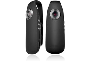 Tkiplay Small Body Cameras with Audio and Video Recording Wearable, Mini Police Body Cam, Portable Bodycam for Personal Protection, Clip on Camera for Shirt with Motion Detection and Loop Record