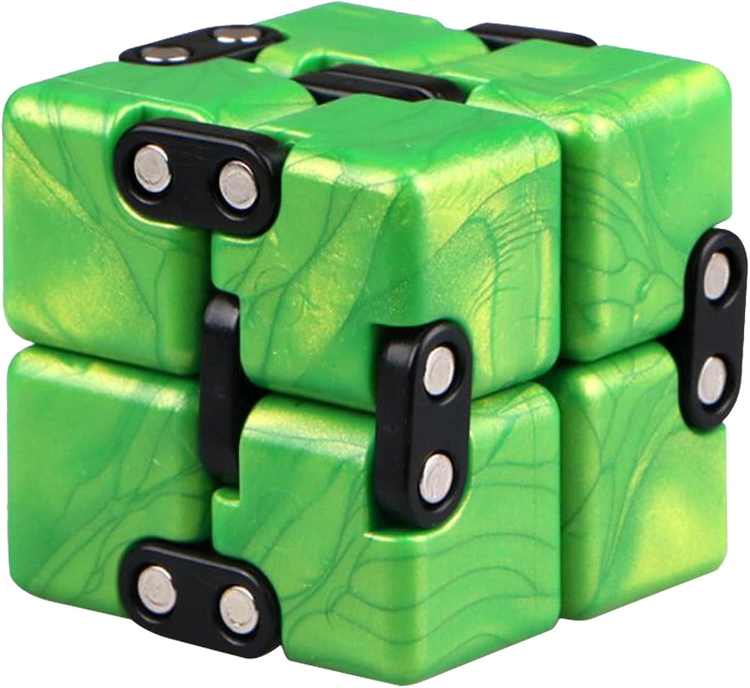 Aluminum Metal Fidget Finger Cube Toys Office Toys