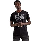 G-STAR Raw Men's Graphic T-Shirt (US, Alpha, Large, Regular, Regular, Black)