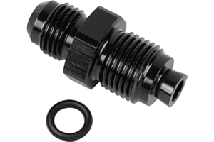 EVIL ENERGY 6AN Male Flare to M16x1.5 O Ring Seal Power Steering Adapter Fitting Connector Aluminum Black