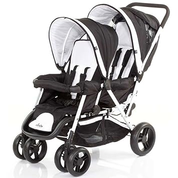 Circle by ABC Design Geschwisterwagen Tandem nero-bianco