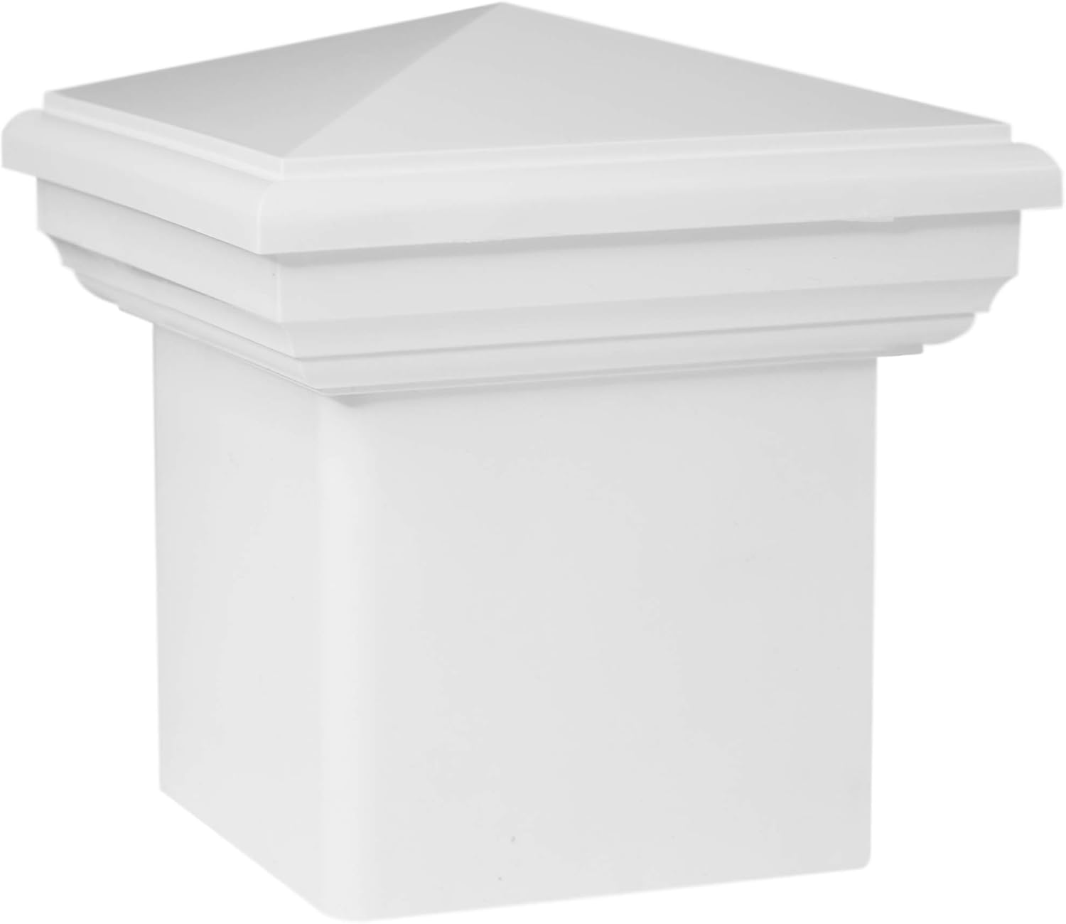 White Classy Caps Ne855 5x5 New England Pvc Post Cap 5 X 5 Post Lights Outdoor Lighting