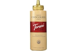 Torani White Chocolate Sauce 16.5 OZ (Pack of 4)