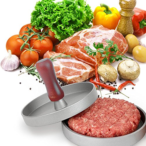 Hamburger Press MONOCO Heavy Duty Non-Stick Veggie Burger Patty Maker, BBQ Grill Hamburger Mold Press - Thumbnail 4