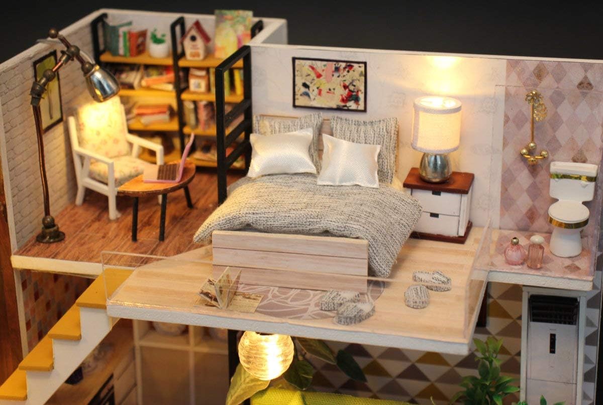 flever dollhouse miniature diy house kit