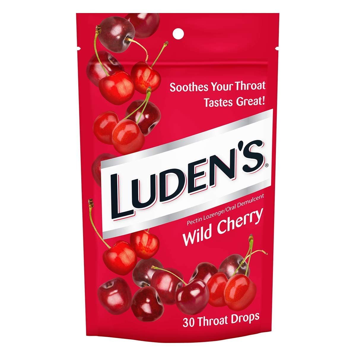 Luden's Throat Drops, Wild Cherry, 30 Drops: Grocery & Gourmet Food