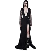Dolls Kill Lace Morticia Inspired Costume - Vampire Queen Maxi Outfit by Trickz N' Treatz