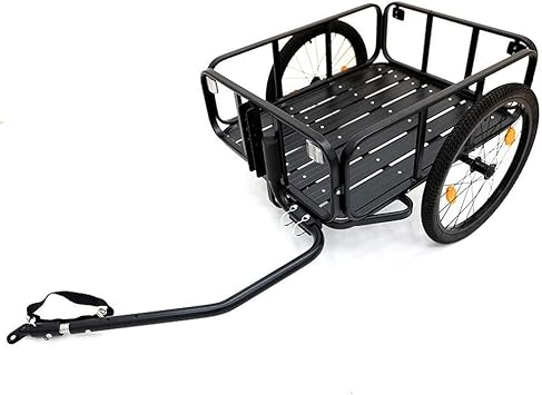 Amazon 自転車用トレーラー アルミ合金 運搬車 大容量積載 ペットボックス軽量 荷物の持ち運びに便利 運動会 アウトドア 耐荷重量50kg 組み立てる必要がある Aj Zj 荷台