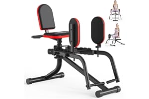 ERGOLIFE FITNESS ERGOLIFE 6 Resistances Hip Abduction Machine for Home Office Inner Thigh Exercise Equipment Glute Training Machine for Sedentary/Postpartum Recovery(Adduction Machine or Abduction Machine)