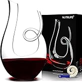 NUTRIUPS Wine Decanter, Hand Blown Swan Red Wine Decanters, Carafe Decanter for Wine