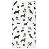 Pfrewn Bernese Mountain Dog Puppy Hand Towels for