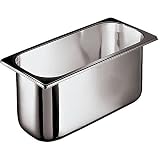 Lacor 66255Z Vaschetta Gastronorm 1/9 In Acciaio Inox - Dimensioni 176 X 108 X 100 Cm (?) - Contenitore Robustissimo Per Cucina