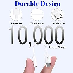 USB C to 3.5mm Headphone Jack Adapter for iPhone