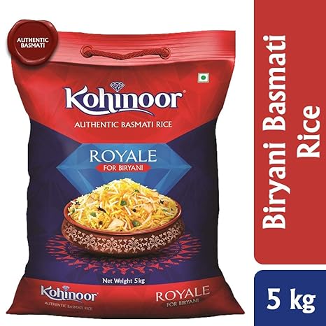 Kohinoor Royale Authentic Biryani Basmati Rice, 5 Kg