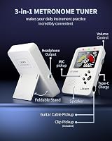LEKATO Guitar Tuner Metronome 3 in 1 Rechargeable Digital Tuner view 2