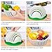 Salad Cutter Bowl，ESEOE Upgraded Vegetable Cutter Bowl for Salad in 60 Seconds ,Best Vegetable Chopper Salad Maker(8 Inches)