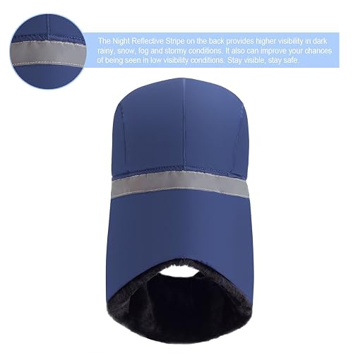 Bestgift Men's Faux Leather Baseball Cap With Side Stripes – Warm, One Size Fits Most, Casual Style - View #12