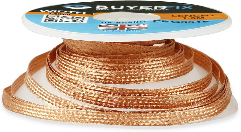 ebuyerfix Desoldering Braid Wick 3.5mm Fluxed Copper Wire Solder Remover