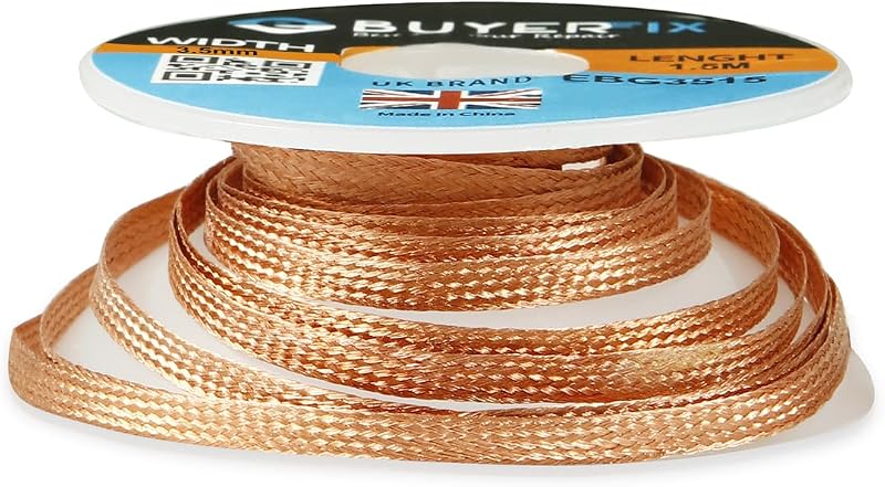 ebuyerfix Desoldering Braid Wick 3.5mm Fluxed Copper Wire Solder Remover