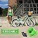 ETRONIC Security Bike Lock Self Coiling Resettable Combination Lock Bike Cable Lock, 6-Feet x 3/8-Inch - Green