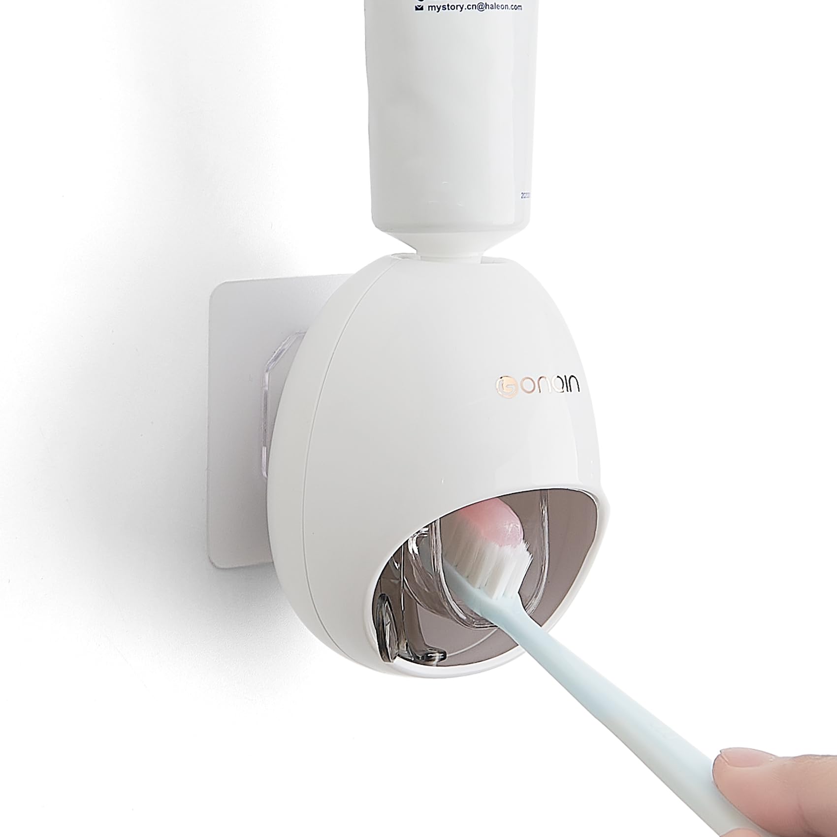 Photo 1 of Fufengz Toothpaste Dispenser Wall Mount for Bathroom Automatic Toothpaste Squeezer for Kids (Grey)