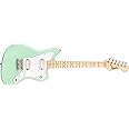 Squier Mini Jazzmaster Electric Guitar, with 2-Year Warranty, Surf Green, Maple Fingerboard