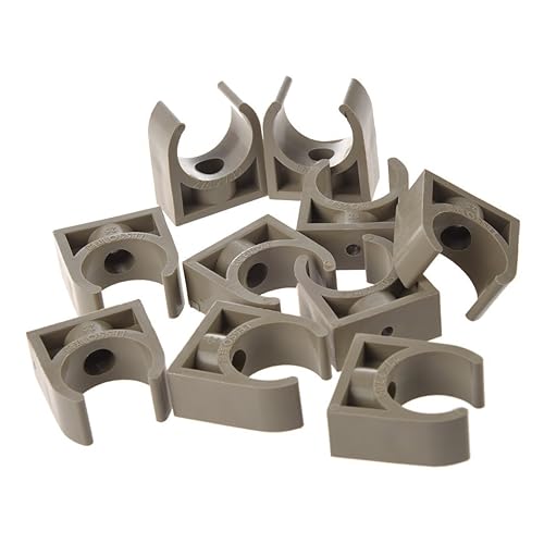 5Pcs 25mm White PVCU Pipe Push Snap in Clip Clamps for Water Supply