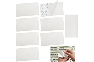 AccEncyc 8 Pcs Horizontal Blind Repair Kit - White Blind Fixers for Horizontal Blinds (2" W x 3.5" L)
