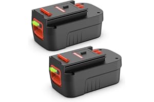 2 Pack 8000mAh 18V Replacement Battery for Black and Decker 18Volt Batteries A1718 A18 A18E HPB18 HPB18-OPE 244760-00 A1718 F