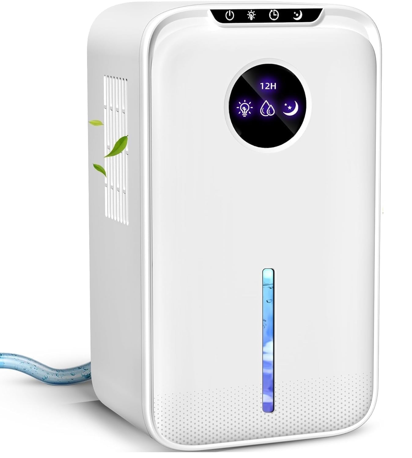 Photo 1 of Dehumidifiers(88.0OZ) for Home With Drain Hose Timer (8-12-24H) Quiet Portable Small Dehumidifier with Auto Shut Off for Bedroom Bathroom Basement Kitchen RV Closet?8500Sq.ft)