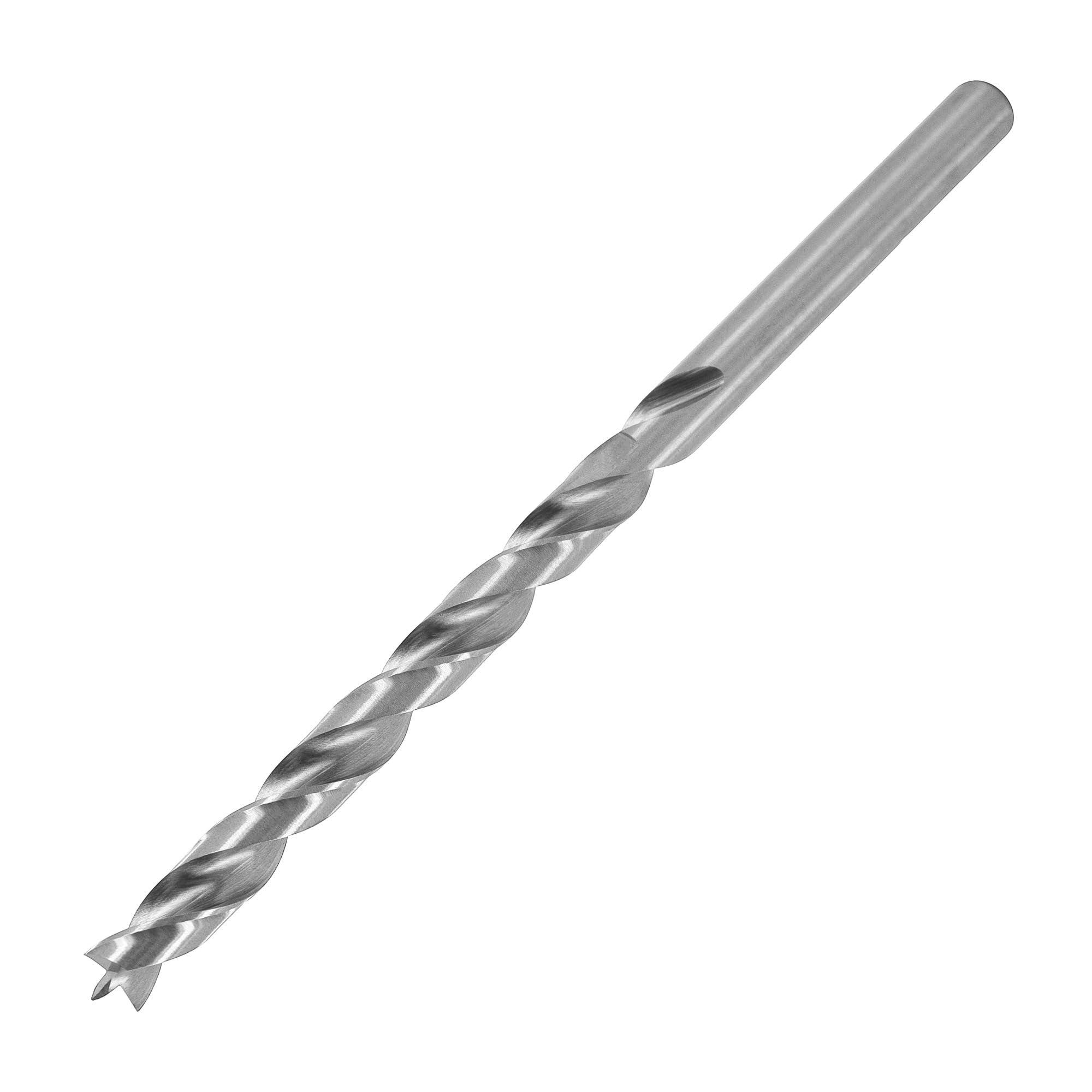 ENT 50485 Wood Twist Drill Ø 8,5 mm, Extra Long 150 mm, HSS-G, with Centre Point and pre-Cutter, D 8,5 x NL 100 x GL 150 mm, Shank Cylindrical