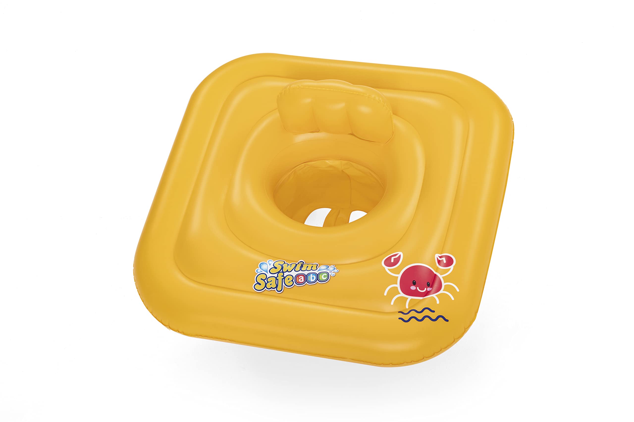 Bestway Swimming Float Inflatable for Toddlers | Square 3-Ring Inflatable Baby Boat Float for Infants 24-36 Months, Yellow
