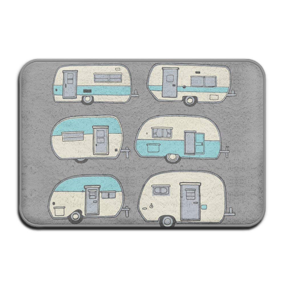 Amazon Com Soft Non Slip Camper Doodles Rv Van Cute Bath Mat