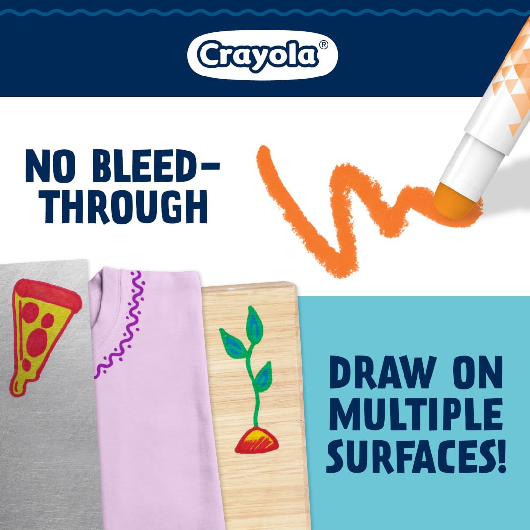 Crayola Acrylic Paint Doodle Sticks (12ct), Acrylic Paint Marker Set for Kids, Quick Dry, Multi-Surface, Less Mess, Kids Craft Supplies, Ages 8+