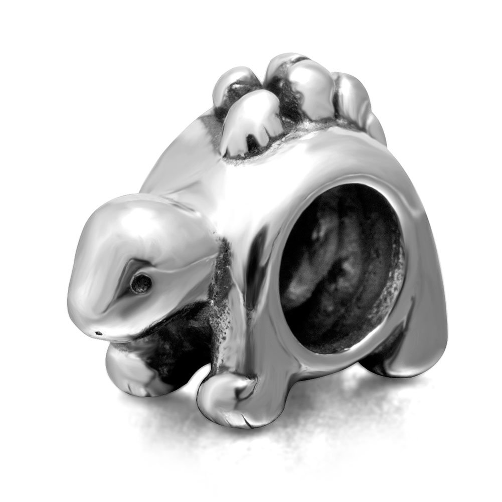 925 Sterling Silver Dinosaur Charm Animal Charm Pet Charm Birthday Charm Christmas Charm for Pandora Charm Bracelet